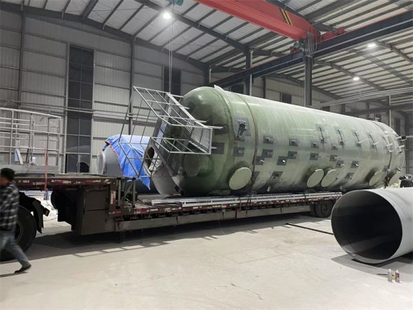 玻璃钢脱硫塔结构与工作原理